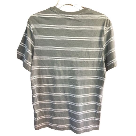 Sonoma Men’s Grey Stripped Tee Shirt Sz S NWT - Picture 2 of 6